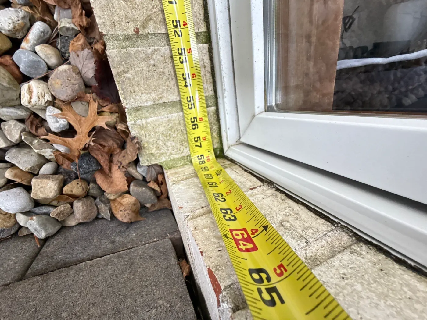 Storm-damaged window documented in McCordsville